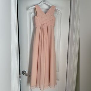 Blush Pink Junior Bridesmaid Dress
